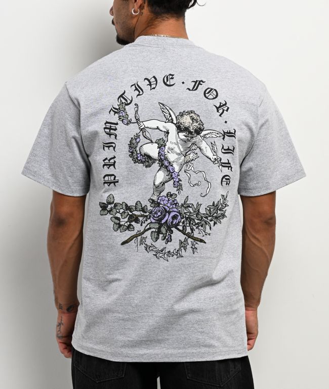Primitive Blessed Grey Heavyweight T-Shirt - Primitive