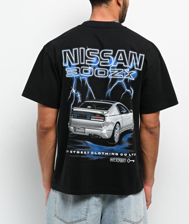 ストリート ヒップホップ Key Street x Nissan 300ZX Black T-Shirt | Zumiez