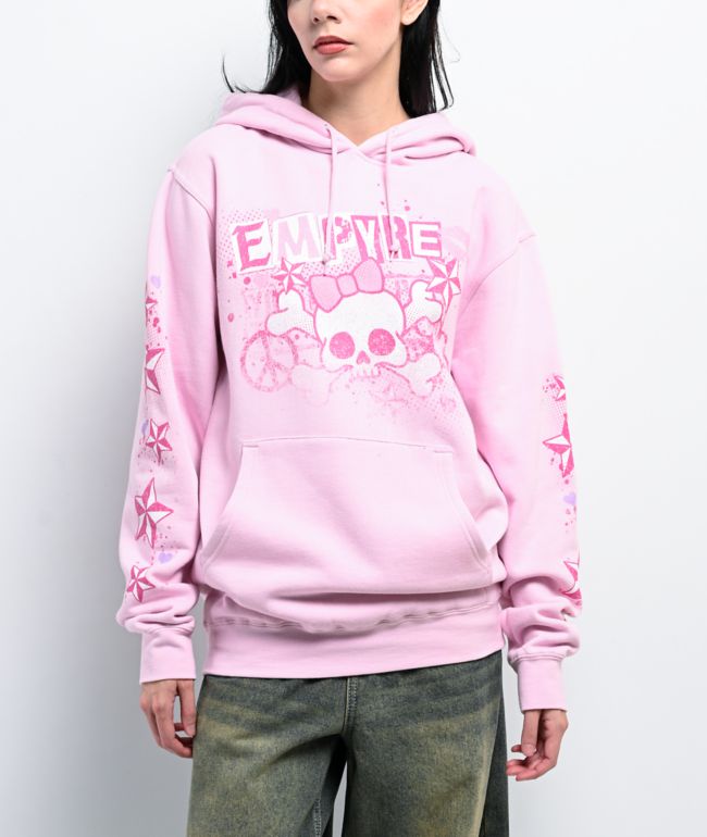 Empyre Punks Not Dead Pink Hoodie - Empyre
