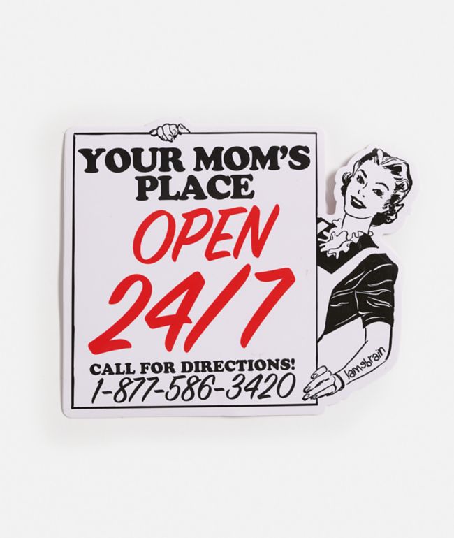 Lamebrain Always Open Sticker - Lamebrain Skateboards