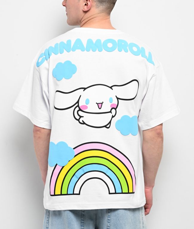 Hello Kitty® & Friends | A.LAB Cinnamoroll™ Over The Rainbow White T-Shirt - Hello Kitty And Friends