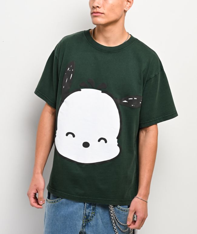 Hello Kitty® & Friends | A.LAB Pochacco™ Over The Rainbow Green T-Shirt - Hello Kitty And Friends