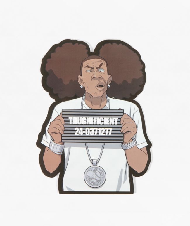 The Boondocks Thugnificent Mugshot Sticker - Boondocks