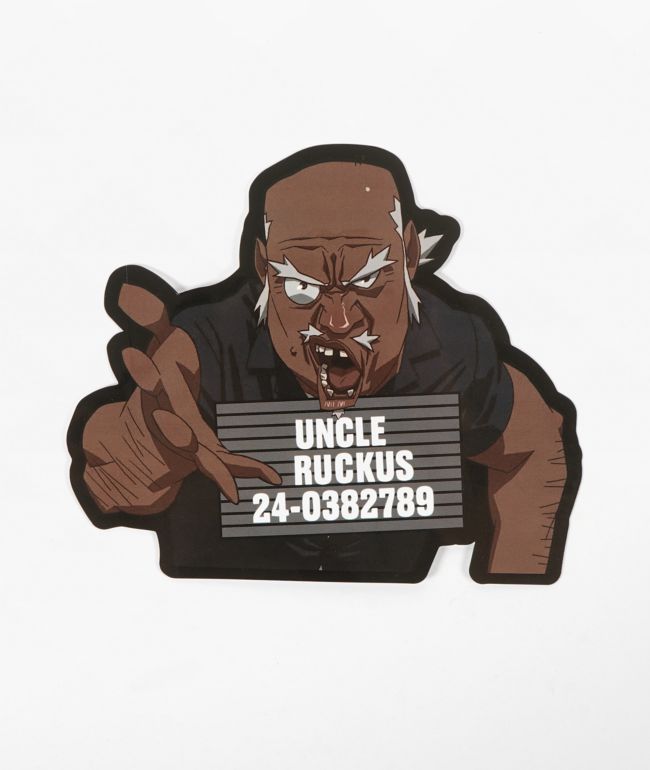 The Boondocks Uncle Rukus Mugshot Sticker - Boondocks
