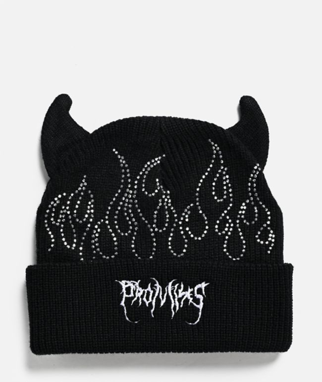 Broken Promises Horn Black Beanie | Zumiez