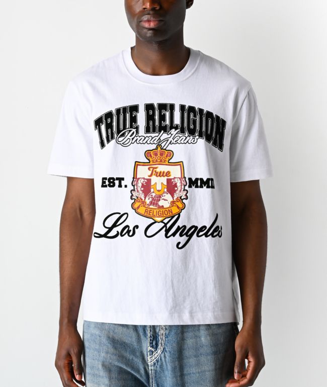 True Religion Elite Crest White T-Shirt - True Religion