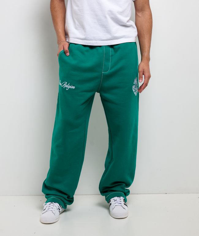 True Religion Crest Big T Oak Leaf Sweatpants - True Religion