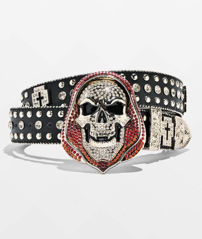 Broken Promises Shriek Rhinestone Black Belt - Broken Promises