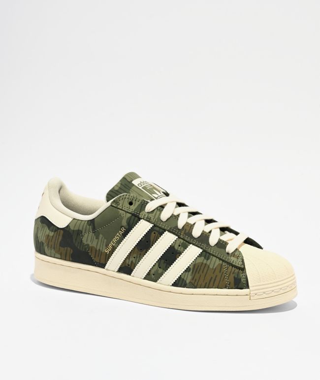 adidas Superstar ADV Camo & White Skate Shoes - adidas