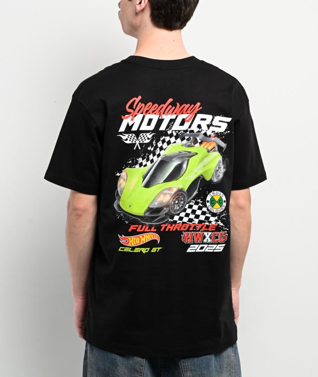 Cross Colours x Hot Wheels Speedway Motors Black T-Shirt - Cross Colours