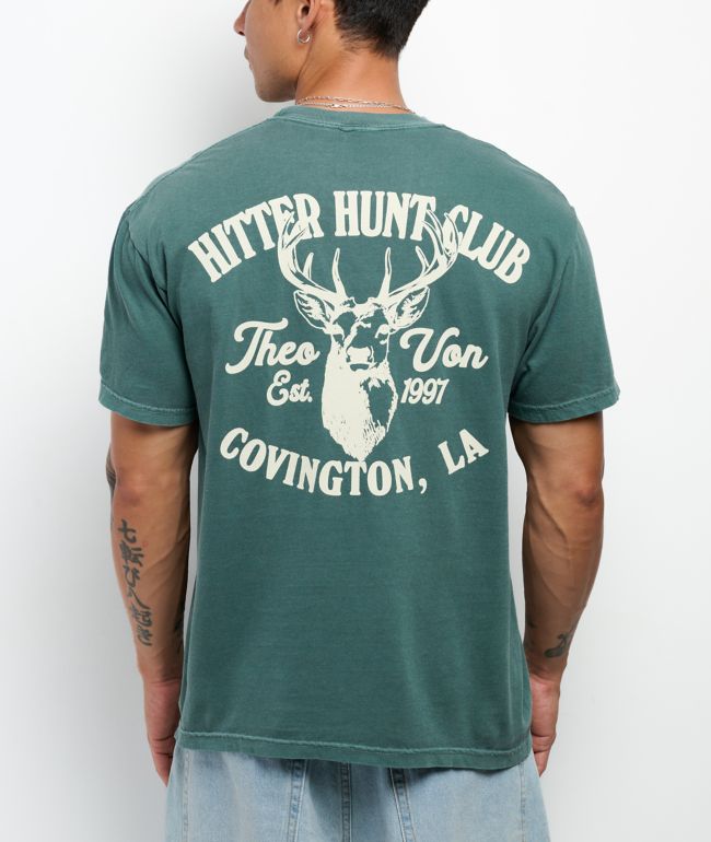 Theo Von Hitter Hunt Club Green T-Shirt - Theo Von