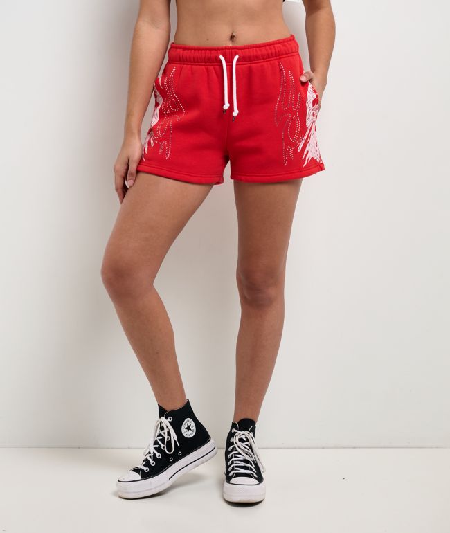 Lurking Class by Sketchy Tank You're Next Red Sweat Shorts - Lurking Class by Sketchy Tank