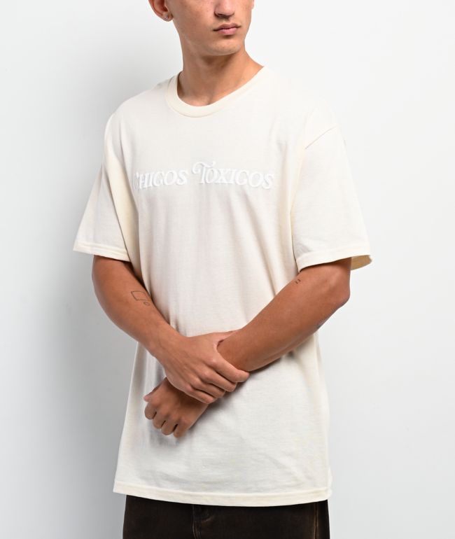 Chicos Toxicos Life With A Toxica Natural T-Shirt - Chicos Toxicos