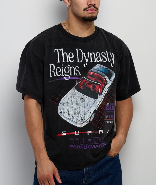 Toyota TRD Supra Turbo Vintage Black T-Shirt - 