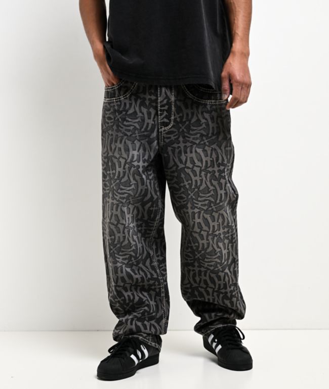 Ninth Hall Ambush Marked Up Black Wash Jeans - Ninth Hall