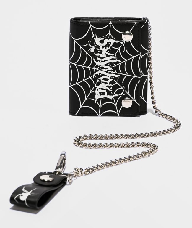 Broken Promises Arachnid Black Chain Wallet - Broken Promises