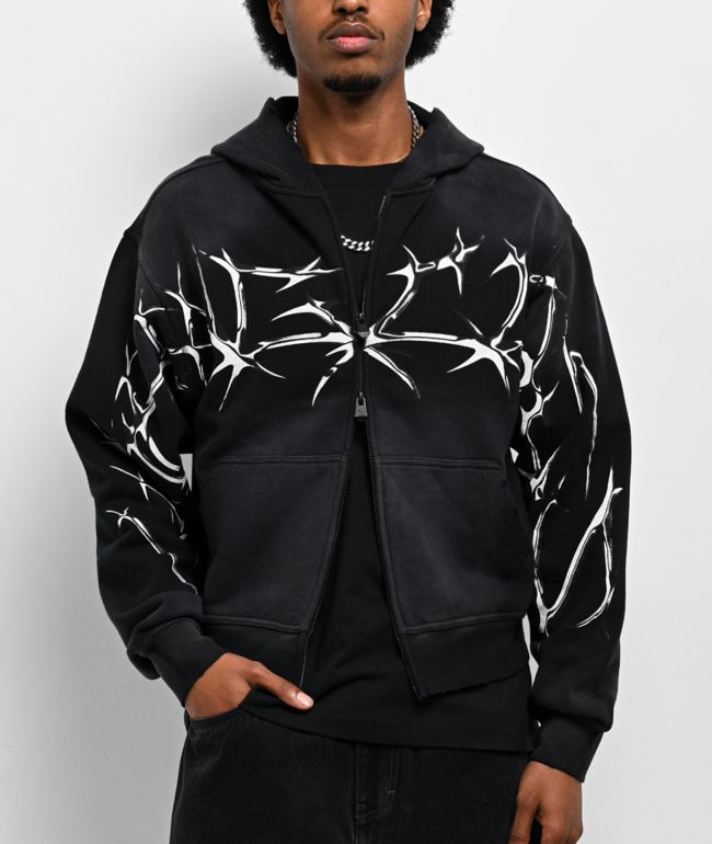 Affliction Ayala Black Lava Wash Hoodie | Zumiez