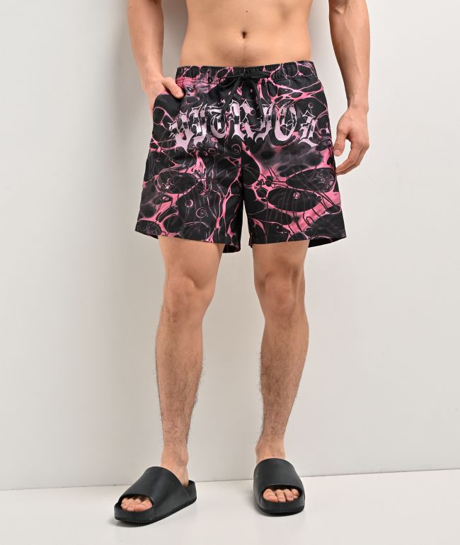 Vitriol Marble Black Board Shorts - Vitriol