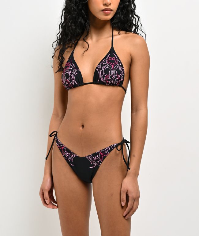 Vitriol Shae Black Bikini Bottom - Vitriol