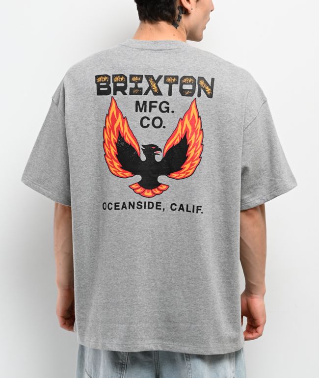 Brixton Garvey Grey T-Shirt - Brixton