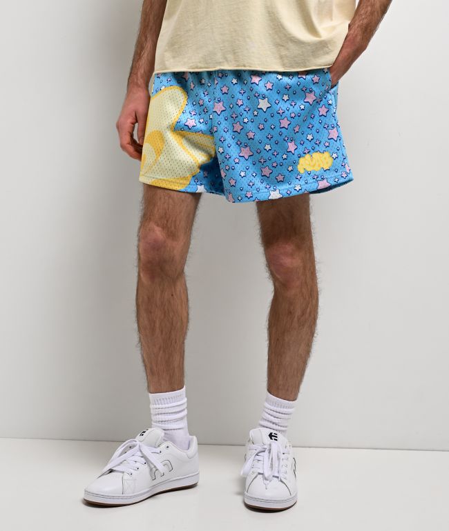 A.LAB Jam Stars Blue Mesh Shorts - A.LAB