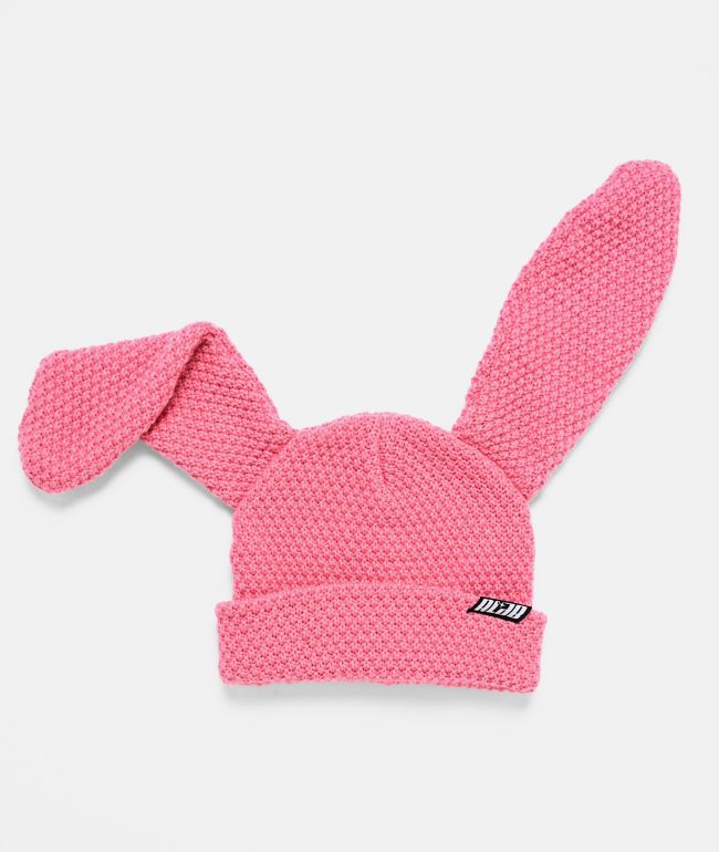 A.LAB Crochet Pink Bunny Beanie - A.LAB