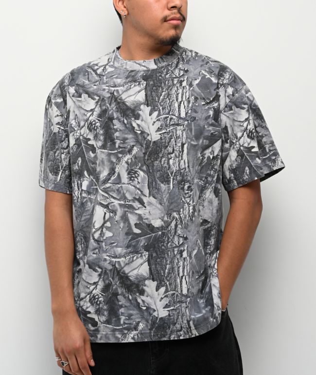 ITA Grey Camo Boxy T-Shirt - ITA