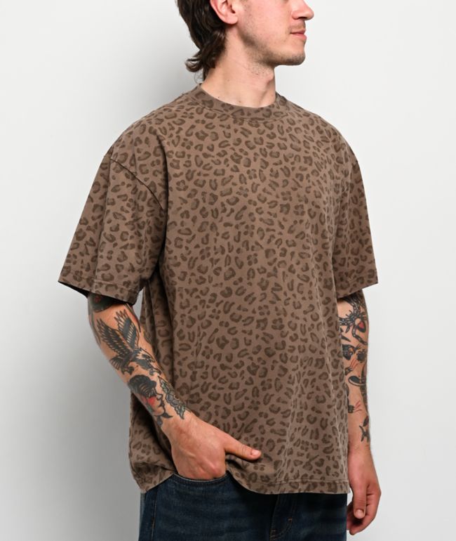 ITA Vintage Leopard Heavyweight Boxy T-Shirt - ITA