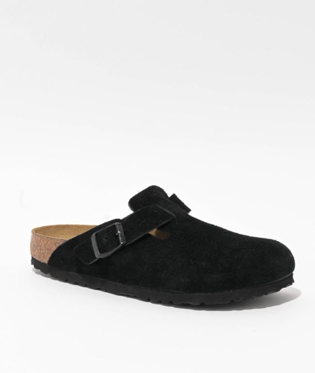 Birkenstock Women's Boston Soft Footbed Black Clogs - Birkenstock