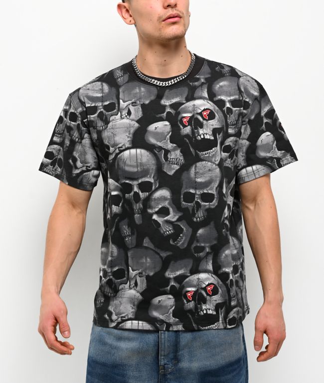 Famous Stars & Straps Skulls Black T-Shirt - Famous Stars & Straps