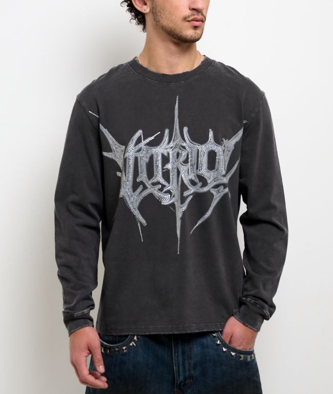 Vitriol Blackberry Charcoal Wash Long Sleeve T-Shirt - Vitriol