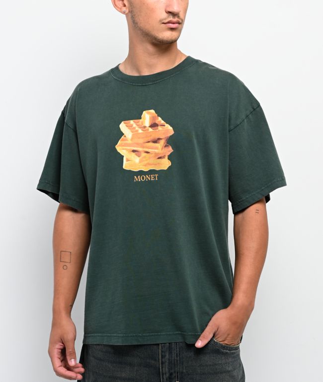 Monet Skateboards Breakfast Forest Green T-Shirt - Monet Skateboards