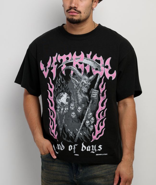 Vitriol Heavy Metal Tour Black T-Shirt - Vitriol