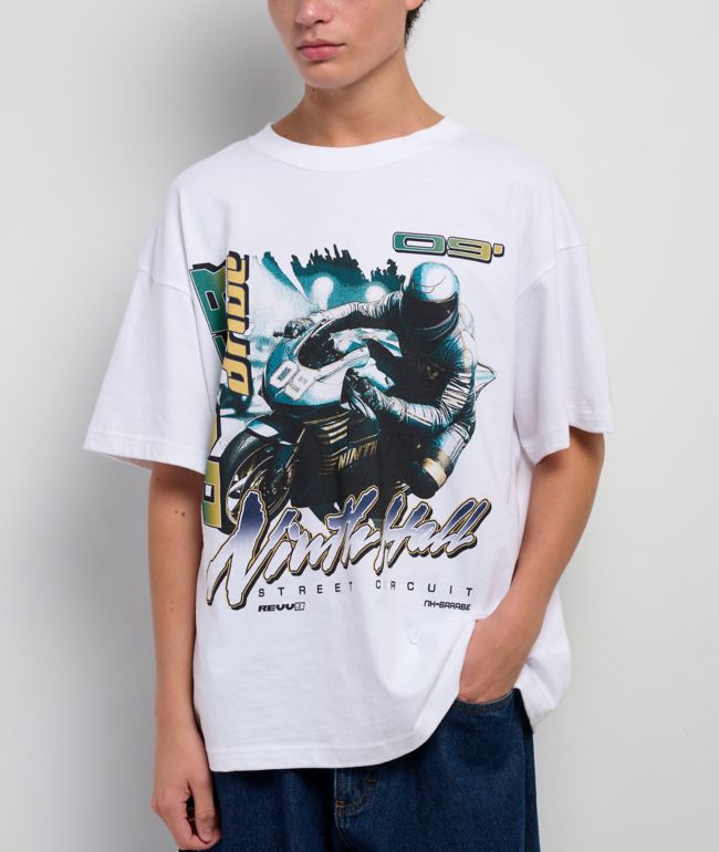 Ninth Hall Meet Up White Boxy T-Shirt - Ninth Hall
