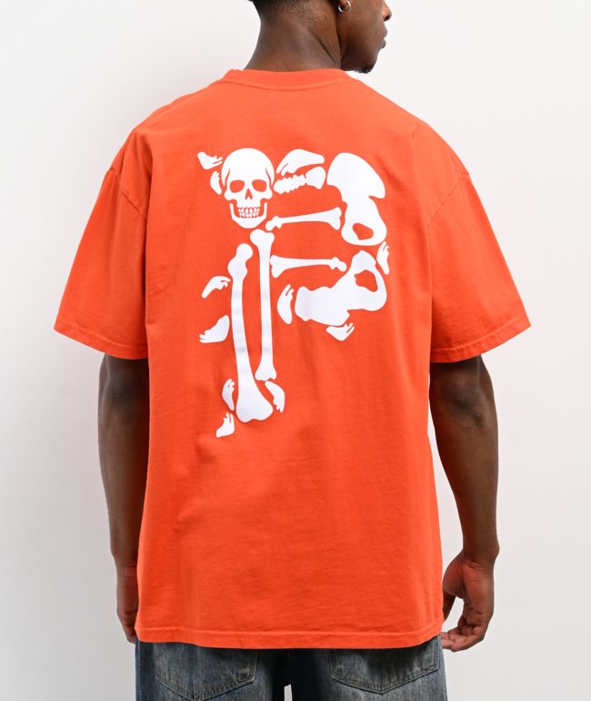 Primitive Dirty Bones Orange T-Shirt - Primitive