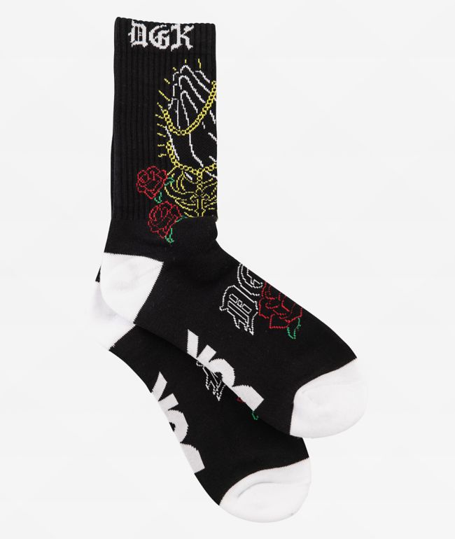 DGK Dues Black Crew Socks - DGK