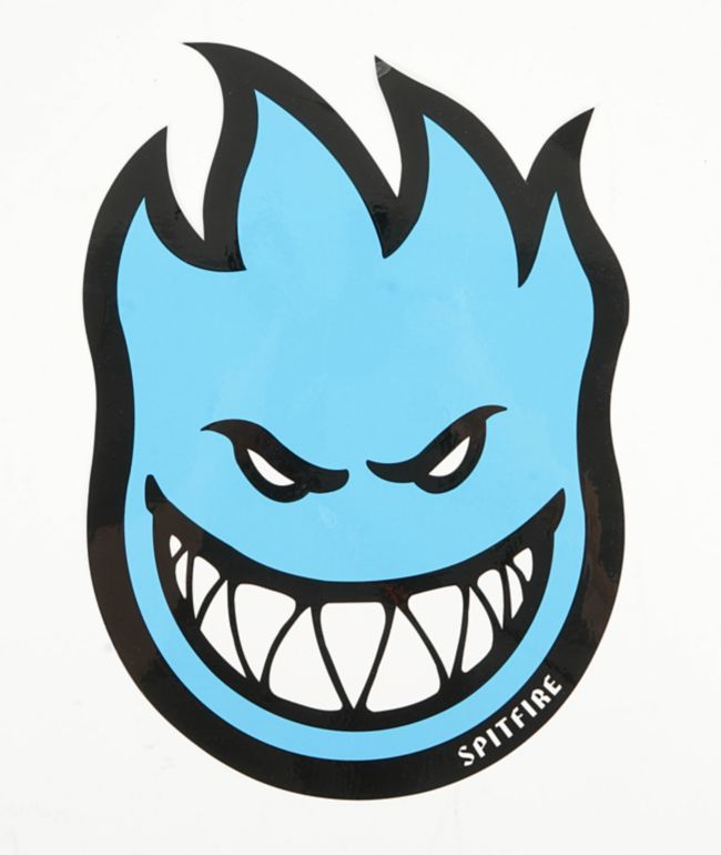 Spitfire Bighead Large Blue Sticker - Spitfire