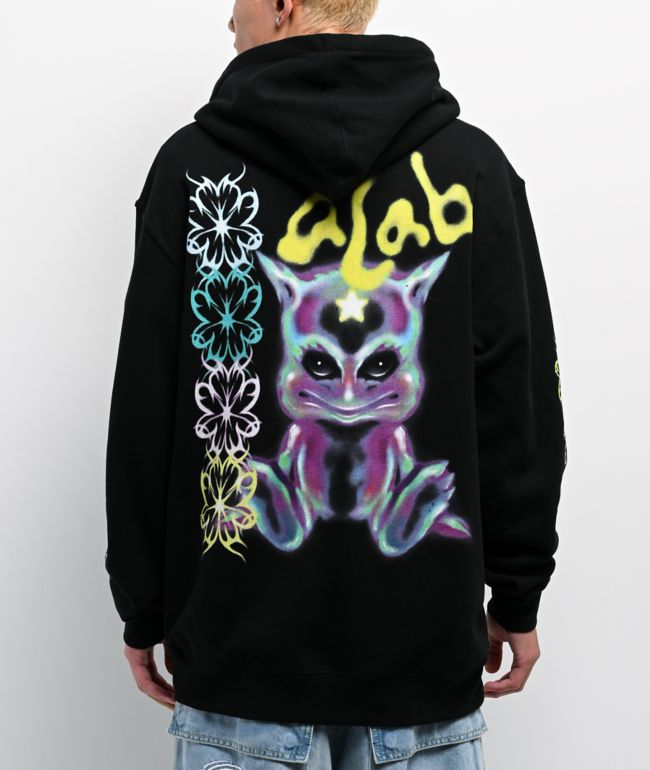 A.LAB Blurry Black Zip Hoodie - A.LAB