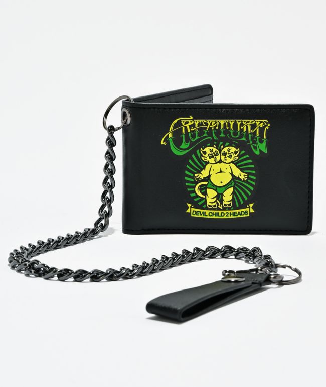 Vitriol Studded Angel Black Chain Wallet | Zumiez