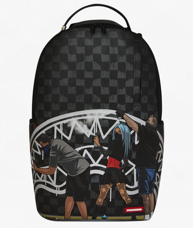 Sprayground Smeared Grunge Brown Backpack | Zumiez