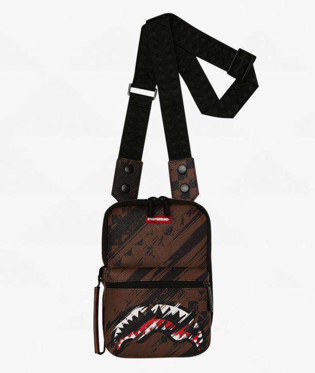 Sprayground Smeared Grunge Brown Backpack | Zumiez