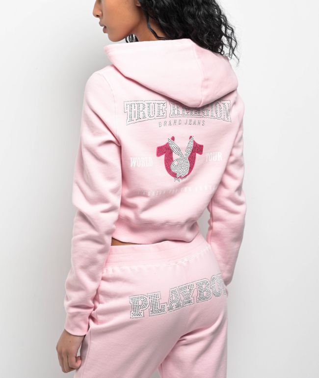 A.LAB Kadley Pink Tulle & Carmine Rose Sherpa Hoodie | Zumiez