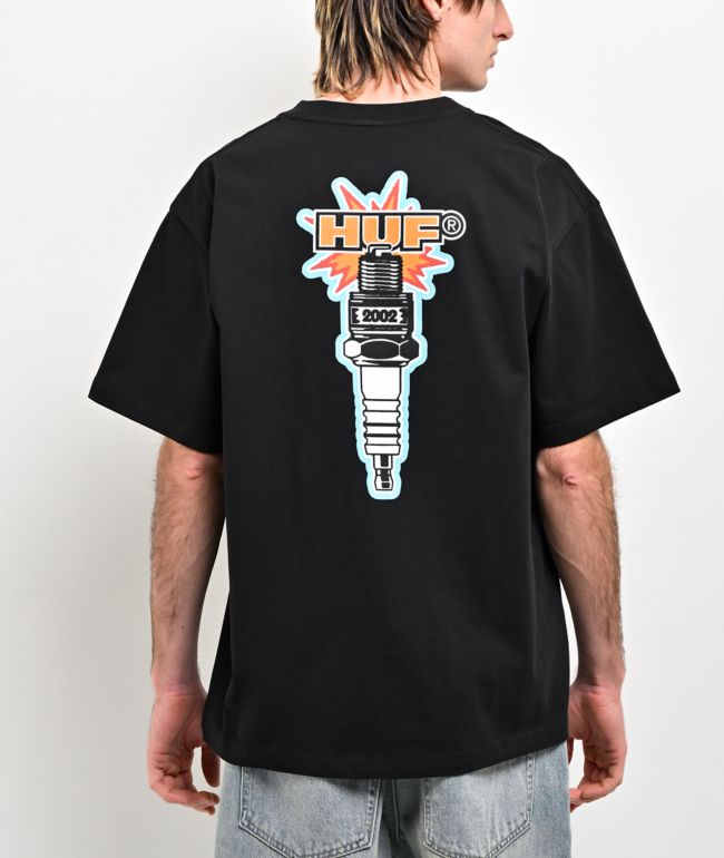 HUF Spark It Up Black T-Shirt - HUF