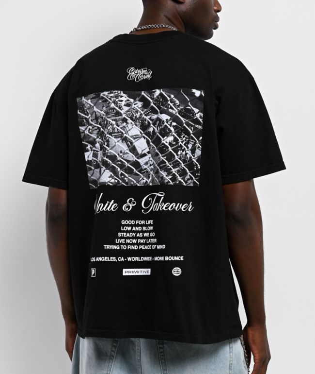 Primitive x Estevan Oriol Bounce Black Boxy T-Shirt - Primitive