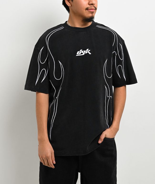 DGK Cutlass Black Wash Boxy T-Shirt - DGK