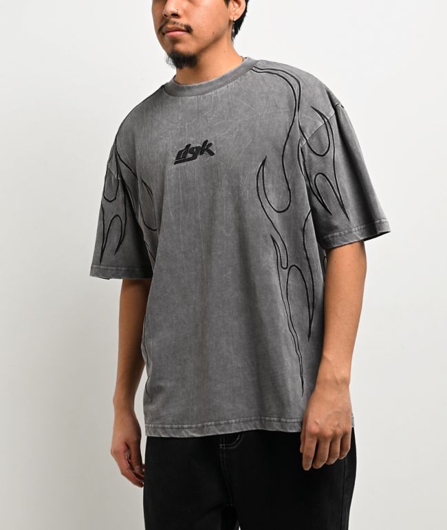 DGK Cutlass Grey Wash Boxy T-Shirt - DGK