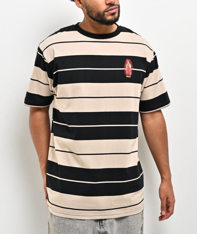 DGK Glory Black & Sand Knit T-Shirt - DGK