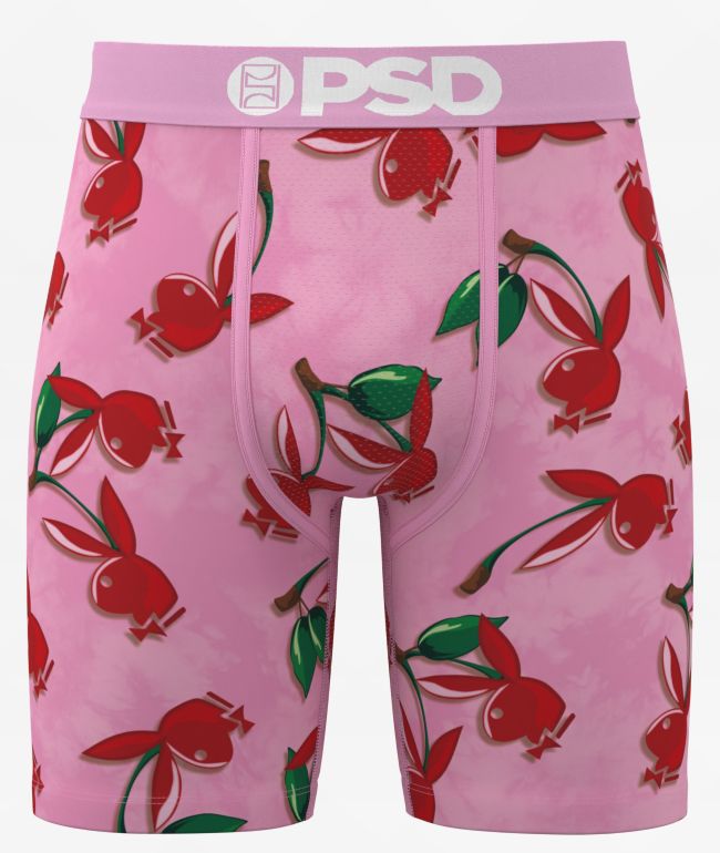 PSD x Playboy Cherry Love Pink Boxer Briefs - PSD Underwear