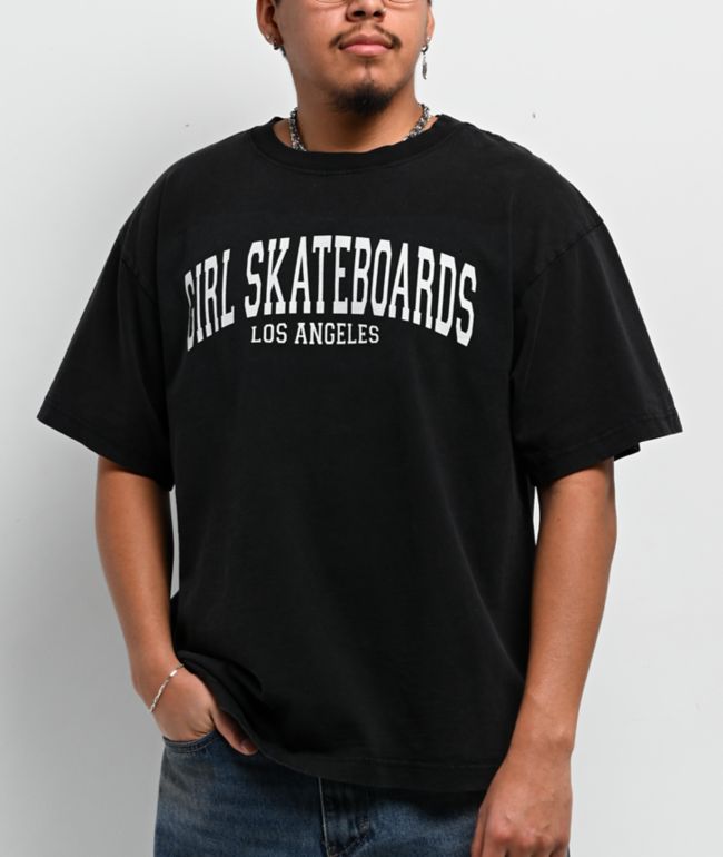 Girl Collegiate Black T-Shirt - Girl
