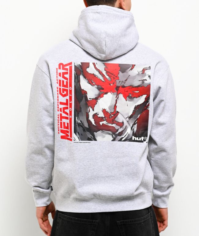 HUF x Metal Gear Solid 1 Heather Grey Hoodie - HUF